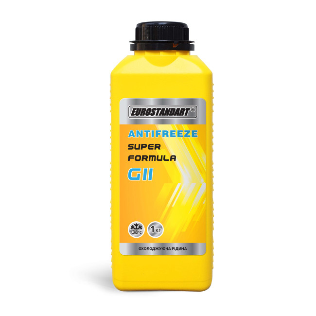 Охолоджувальна рідина EUROSTANDART ANTIFREEZE SUPER FORMULA G11 Yellow готовий